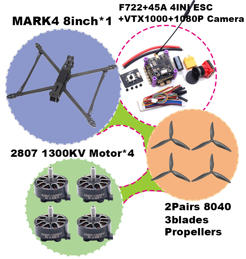 BCUBE MARK4 V2 8/9/10inch F722 - đánh giá và giá Foxeer Reaper Extreme 2.5W Vtx