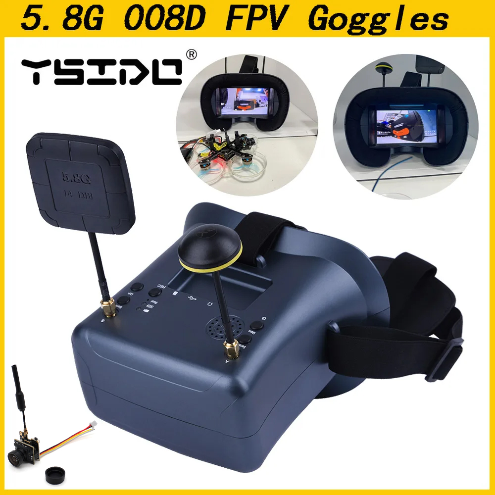 008D 5.8G 40CH 4.3 Inch 800*48 - đánh giá và giá Skyzone Sky04O Pro Fpv Goggles