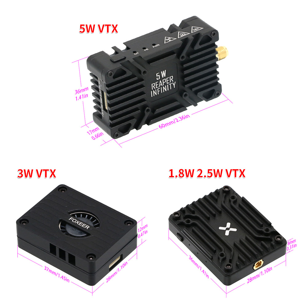 Foxeer Reaper Extreme V2 5.8G  - đánh giá và giá Foxeer Reaper Extreme 2.5W Vtx